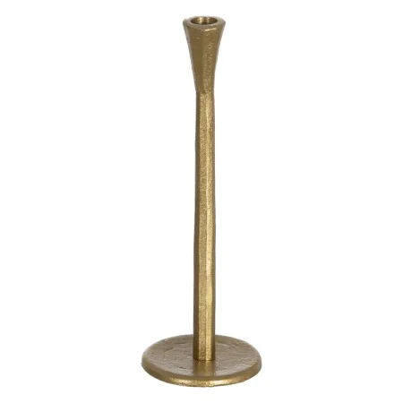 Castiçais Dourado Alumínio 10 x 10 x 31 cm de BigBuy Home, Candelabros e suportes para velas - Ref: S8804701, Preço: 18,53 €,...