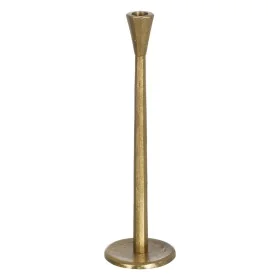 Candleholder Golden Aluminium 10 x 10 x 37 cm by BigBuy Home, Candelabras and candle holders - Ref: S8804702, Price: 19,74 €,...