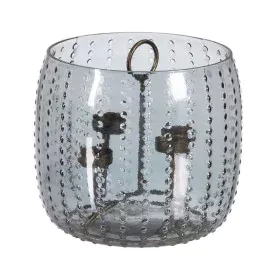 Candleholder Grey Metal Crystal Ø 23 cm 23 x 23 x 20 cm by BigBuy Home, Candelabras and candle holders - Ref: S8804705, Price...