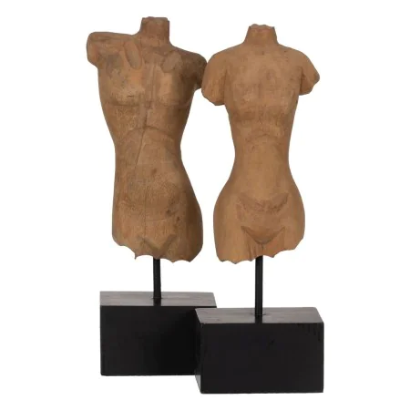 Escultura Bege Madeira de mangueira 14,5 x 9 x 38,5 cm Busto de BigBuy Home, Esculturas - Ref: S8804724, Preço: 40,22 €, Desc...