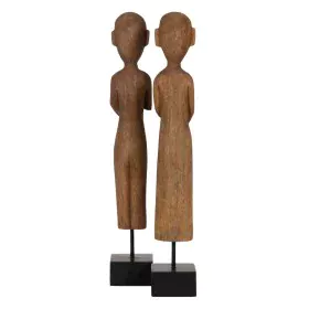 Figura Decorativa Natural Africano 14,5 x 9 x 38,5 cm (2 Unidades) de BigBuy Home, Adornos - Ref: S8804725, Precio: 35,66 €, ...