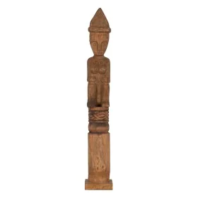 Statua Decorativa Naturale Africano 14 x 14 x 88,5 cm di BigBuy Home, Soprammobili - Rif: S8804726, Prezzo: 69,39 €, Sconto: %