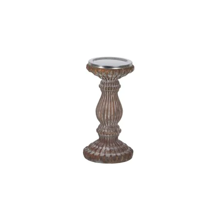 Candleholder Copper Crystal 11 x 11 x 23 cm by BigBuy Home, Candelabras and candle holders - Ref: S8804730, Price: 20,32 €, D...