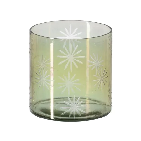 Bougeoir Vert Verre Ø 15 cm 15 x 15 x 15 cm de BigBuy Home, Bougeoirs et chandeliers - Réf : S8804735, Prix : 26,92 €, Remise...