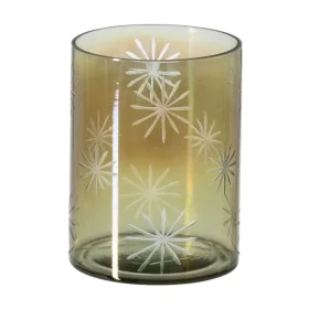 Castiçais Verde Cristal Ø 15 cm 15 x 15 x 20 cm de BigBuy Home, Candelabros e suportes para velas - Ref: S8804736, Preço: 32,...