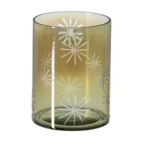 Bougeoir Vert Verre Ø 15 cm 15 x 15 x 20 cm de BigBuy Home, Bougeoirs et chandeliers - Réf : S8804736, Prix : 31,28 €, Remise...