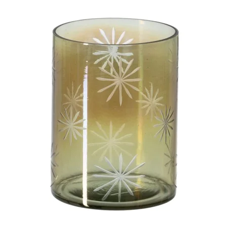 Castiçais Verde Cristal Ø 15 cm 15 x 15 x 20 cm de BigBuy Home, Candelabros e suportes para velas - Ref: S8804736, Preço: 31,...