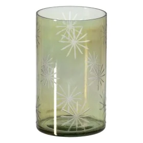 Bougeoir Vert Verre Ø 15 cm 15 x 15 x 25 cm de BigBuy Home, Bougeoirs et chandeliers - Réf : S8804737, Prix : 36,40 €, Remise...