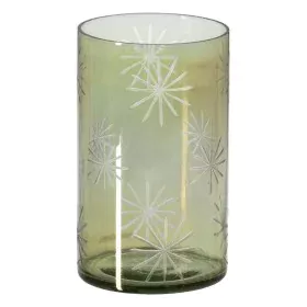 Castiçais Verde Cristal Ø 15 cm 15 x 15 x 25 cm de BigBuy Home, Candelabros e suportes para velas - Ref: S8804737, Preço: 36,...