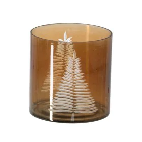 Castiçais Castanho Cristal Ø 15 cm 15 x 15 x 15 cm de BigBuy Home, Candelabros e suportes para velas - Ref: S8804738, Preço: ...