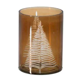 Castiçais Castanho Cristal Ø 15 cm 15 x 15 x 20 cm de BigBuy Home, Candelabros e suportes para velas - Ref: S8804739, Preço: ...