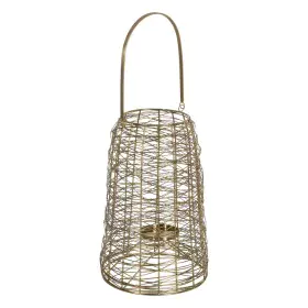 Bougeoir Doré Acier inoxydable 24 x 26,5 x 38,5 cm de BigBuy Home, Bougeoirs et chandeliers - Réf : S8804750, Prix : 66,27 €,...