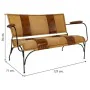 Bench Alexandra House Living Leather Iron Mango wood 71 x 76 x 127 cm by Alexandra House Living, Benches - Ref: D1631210, Pri...