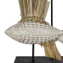 Figurine Décorative Blanc Marron Naturel Poissons 30 x 10 x 40 cm de BigBuy Home, Objets de décoration - Réf : S8804754, Prix...