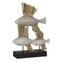 Figurine Décorative Blanc Marron Naturel Poissons 30 x 10 x 40 cm de BigBuy Home, Objets de décoration - Réf : S8804754, Prix...