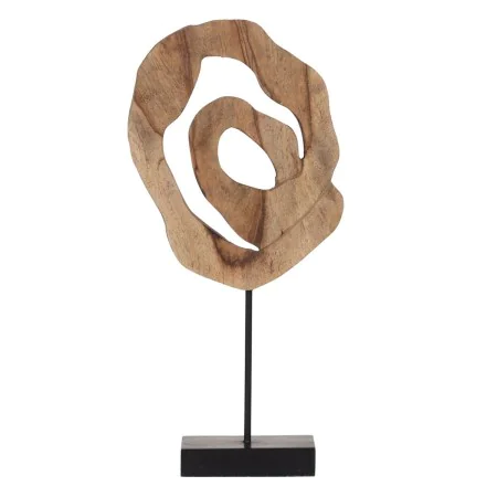 Escultura Bege Madeira de mangueira 26 x 8,5 x 52 cm de BigBuy Home, Esculturas - Ref: S8804756, Preço: 39,78 €, Desconto: %