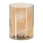 Castiçais Castanho Cristal Ø 15 cm 15 x 15 x 20 cm de BigBuy Home, Candelabros e suportes para velas - Ref: S8804764, Preço: ...