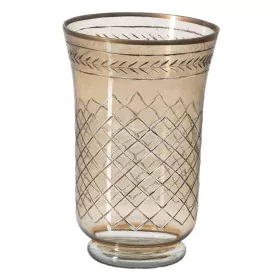 Portavelas Marrón Cristal 20 x 20 x 30 cm de BigBuy Home, Candelabros y portavelas - Ref: S8804784, Precio: 49,01 €, Descuent...