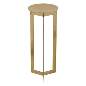 Portavelas Dorado Acero Inoxidable 16,5 x 16,5 x 38,5 cm de BigBuy Home, Candelabros y portavelas - Ref: S8804796, Precio: 39...