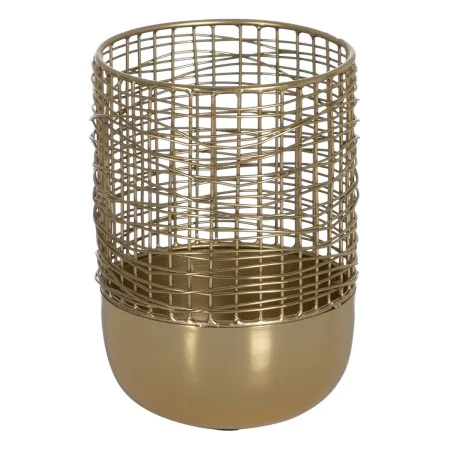 Vaso Dourado Ferro 14 x 14 x 20 cm de BigBuy Home, Jarrões - Ref: S8804797, Preço: 26,37 €, Desconto: %