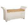 Banc Alexandra House Living Blanc Coton Bois de manguier 42 x 63 x 120 cm de Alexandra House Living, Bancs - Réf : D1631211, ...