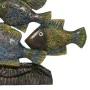 Figurine Décorative Bleu Marron Vert Poissons 60 x 11,5 x 52 cm de BigBuy Home, Objets de décoration - Réf : S8804805, Prix :...