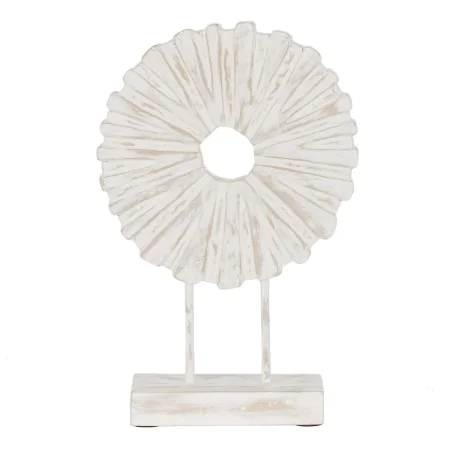 Escultura Blanco Beige Madera de mango 25,5 x 9,5 x 37 cm de BigBuy Home, Esculturas - Ref: S8804808, Precio: 40,55 €, Descue...