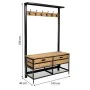 Eingangsbereich Alexandra House Living natürlich Eisen Mango-Holz 40 x 166 x 100 cm von Alexandra House Living, Tische - Ref:...