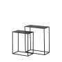 Jeu de 2 tables Noir Fer 50 x 25 x 60 cm (2 Unités) de BigBuy Home, Tables - Réf : S8804826, Prix : 54,00 €, Remise : %