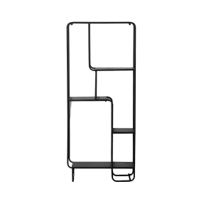 Shelves Black Iron 76 x 30 x 180 cm by BigBuy Home, Standing Shelf Units - Ref: S8804832, Price: 152,18 €, Discount: %