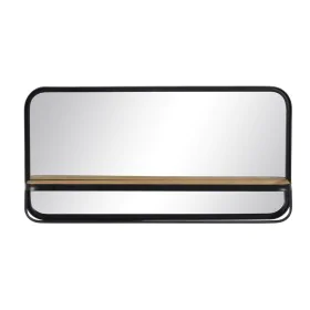 Espejo de pared Negro Cristal 80 x 14 x 40 cm de BigBuy Home, Espejos de pared - Ref: S8804842, Precio: 105,77 €, Descuento: %