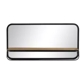 Espejo de pared Negro Cristal 80 x 14 x 40 cm de BigBuy Home, Espejos de pared - Ref: S8804842, Precio: 101,54 €, Descuento: %