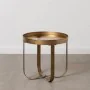 Mesa de Apoio Pequena Cobre Dourado Cristal Ferro 50 x 50 x 47,5 cm de BigBuy Home, Jogos de móveis - Ref: S8804845, Preço: 8...