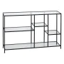 Étagère Noir Verre Fer 110 x 26 x 74 cm de BigBuy Home, Étagères verticales - Réf : S8804851, Prix : 173,08 €, Remise : %