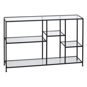 Étagère Noir Verre Fer 110 x 26 x 74 cm de BigBuy Home, Étagères verticales - Réf : S8804851, Prix : 163,89 €, Remise : %