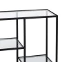 Étagère Noir Verre Fer 110 x 26 x 74 cm de BigBuy Home, Étagères verticales - Réf : S8804851, Prix : 173,08 €, Remise : %