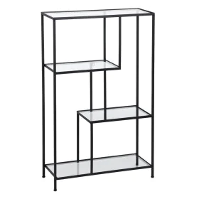 Estantes Preto Cristal Ferro 65 x 25 x 110 cm de BigBuy Home, Unidades de estantes - Ref: S8804852, Preço: 131,78 €, Desconto: %