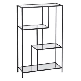 Estantería Negro Cristal Hierro 65 x 25 x 110 cm de BigBuy Home, Unidades de estanterías - Ref: S8804852, Precio: 131,78 €, D...