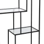 Shelves Black Crystal Iron 65 x 25 x 110 cm by BigBuy Home, Standing Shelf Units - Ref: S8804852, Price: 131,78 €, Discount: %