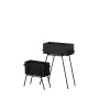 Set de Maceteros Negro Hierro 58 x 25 x 76 cm (2 Unidades) de BigBuy Garden, Maceteros - Ref: S8804862, Precio: 80,71 €, Desc...