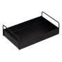 Plateau Noir Fer 33 x 20 x 9 cm de BigBuy Home, Plats et plateaux - Réf : S8804867, Prix : 11,79 €, Remise : %