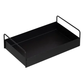 Plateau Noir Fer 33 x 20 x 9 cm de BigBuy Home, Plats et plateaux - Réf : S8804867, Prix : 12,28 €, Remise : %