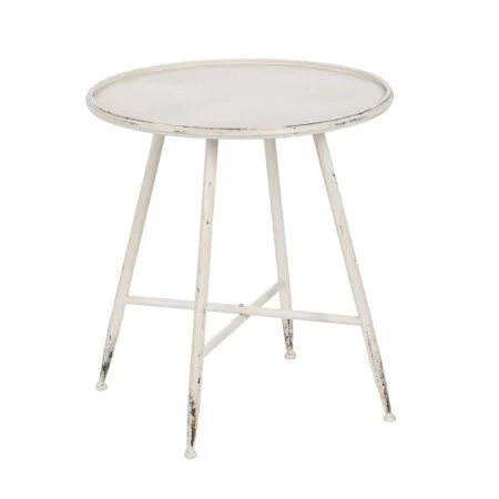 Mesa de apoio Creme Ferro 56 x 56 x 60 cm de BigBuy Home, Jogos de móveis - Ref: S8804868, Preço: 93,94 €, Desconto: %