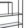 Estantes Preto Cristal Ferro 70 x 23 x 161 cm de BigBuy Home, Unidades de estantes - Ref: S8804879, Preço: 173,08 €, Desconto: %