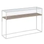 Console White Natural Crystal Iron MDF Wood 120 x 30 x 75 cm by BigBuy Home, Tables - Ref: S8804881, Price: 186,15 €, Discoun...