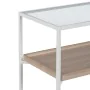 Consola Branco Natural Cristal Ferro Madeira MDF 120 x 30 x 75 cm de BigBuy Home, Jogos de móveis - Ref: S8804881, Preço: 186...