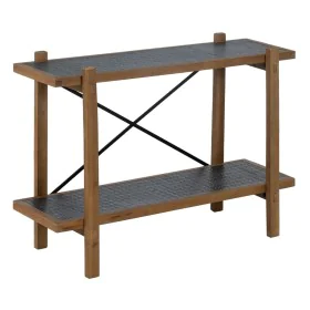 Shelves OSLO Black Natural Iron 107 x 40 x 80 cm by BigBuy Home, Standing Shelf Units - Ref: S8804891, Price: 244,63 €, Disco...