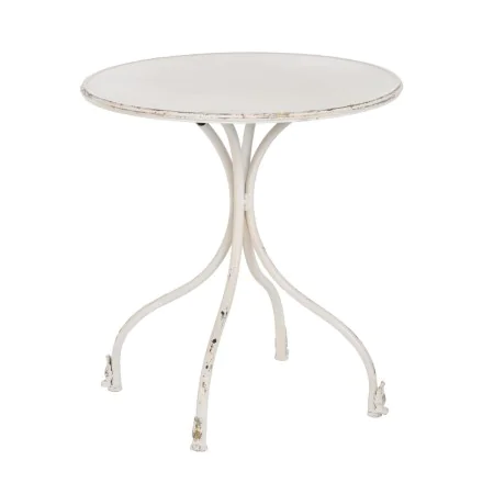 Mesa de apoio Creme Ferro 70 x 70 x 75 cm de BigBuy Home, Jogos de móveis - Ref: S8804897, Preço: 113,28 €, Desconto: %