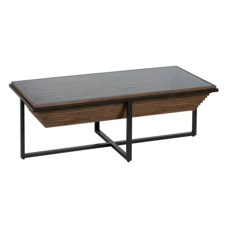 Mesa de Centro Preto Natural Ferro Madeira de abeto 120 x 60 x 43,5 cm de BigBuy Home, Jogos de móveis - Ref: S8804904, Preço...