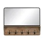 Wall mirror Black Beige Wood Crystal 90 x 13 x 66 cm by BigBuy Home, Wall-Mounted Mirrors - Ref: S8804934, Price: 126,19 €, D...